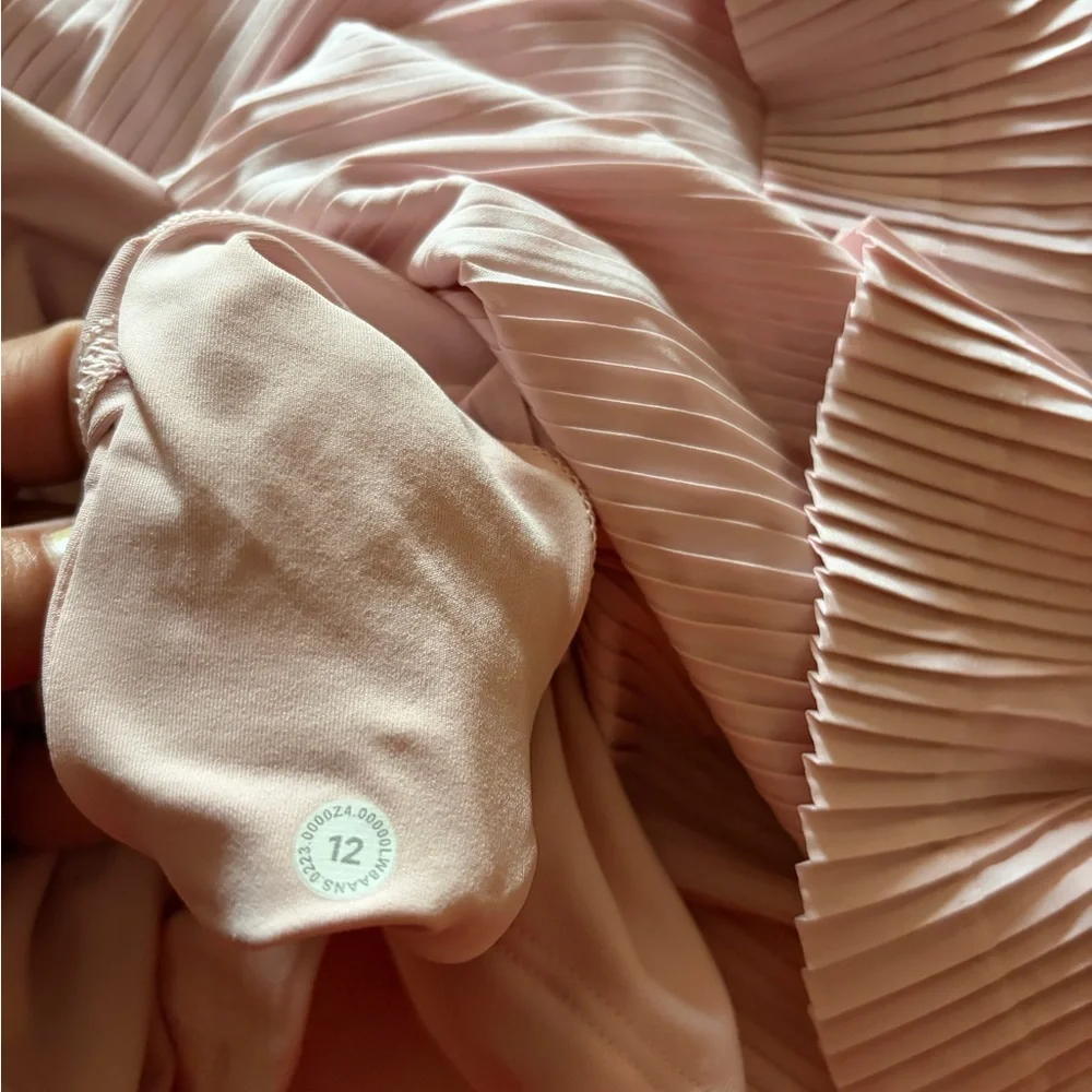 lululemon athletica Light Pink Pleated Skirt